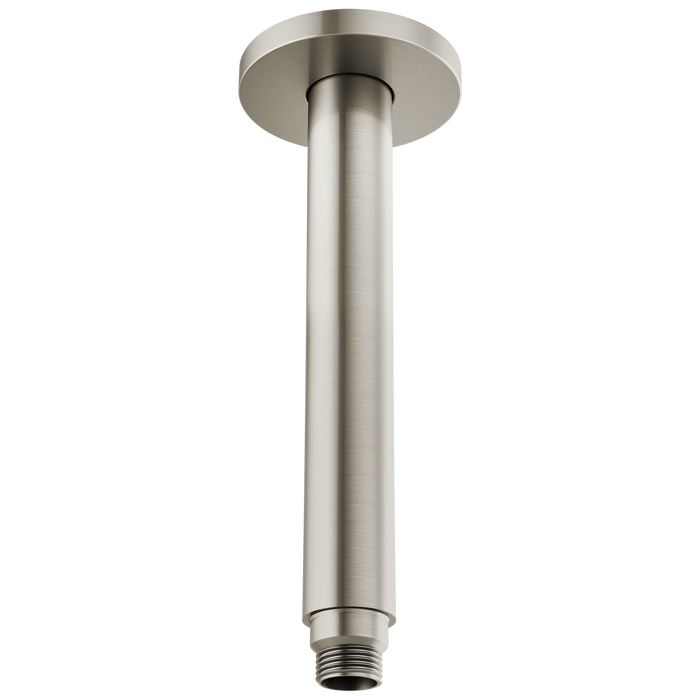 Brizo Kintsu 83992 10" Dual Waterway Ceiling Mount Shower Arm and Flange - Luxe Nickel
