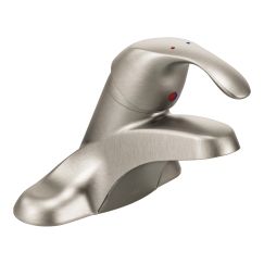 Moen 8430F05 Single Handle Centerset Bathroom Faucet from the M-Bition Collection Included Handles in Classic Brushed Nickel
