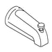 KOHLER K-85556 Spout, Slip Diverter Bath