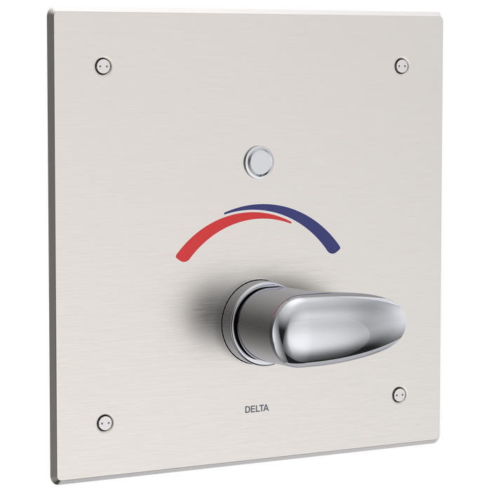 Delta 860T107 Commercial Electronic Shower Trim with Push Button Activator - Hardwire