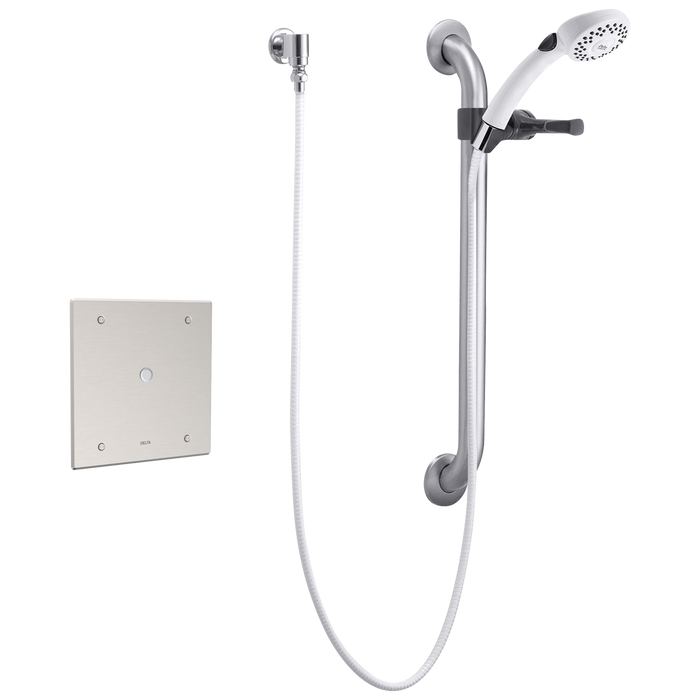 Delta 860T153 Commercial Electronic Shower Trim with Push Button Activator - Hardwire