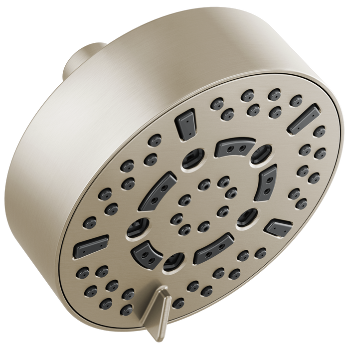 Brizo Universal Showering: 5” Linear Round H2Okinetic Multi-Function Wall Mount Shower Head - 1.75 GPM