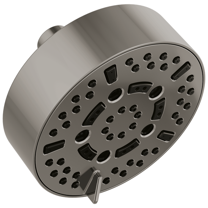 Brizo Universal Showering: 5” Linear Round H2Okinetic Multi-Function Wall Mount Shower Head - 1.75 GPM