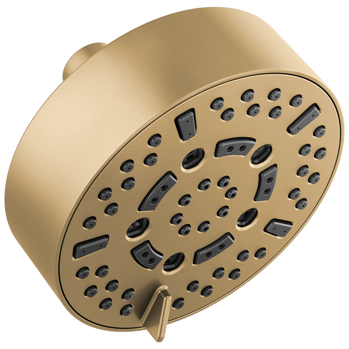 Brizo Universal Showering: 5” Linear Round H2Okinetic Multi-Function Wall Mount Shower Head - 1.75 GPM