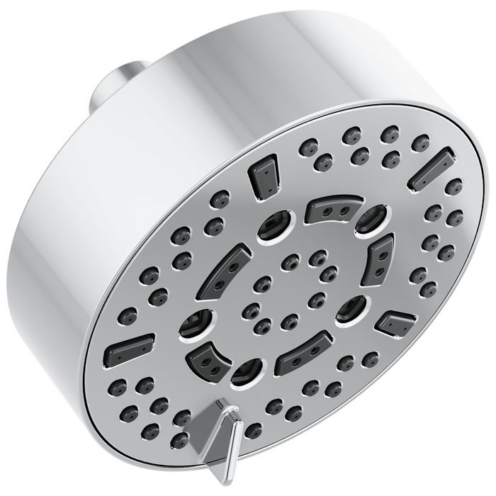 Brizo Universal Showering: 5” Linear Round H2Okinetic Multi-Function Wall Mount Shower Head - 1.75 GPM