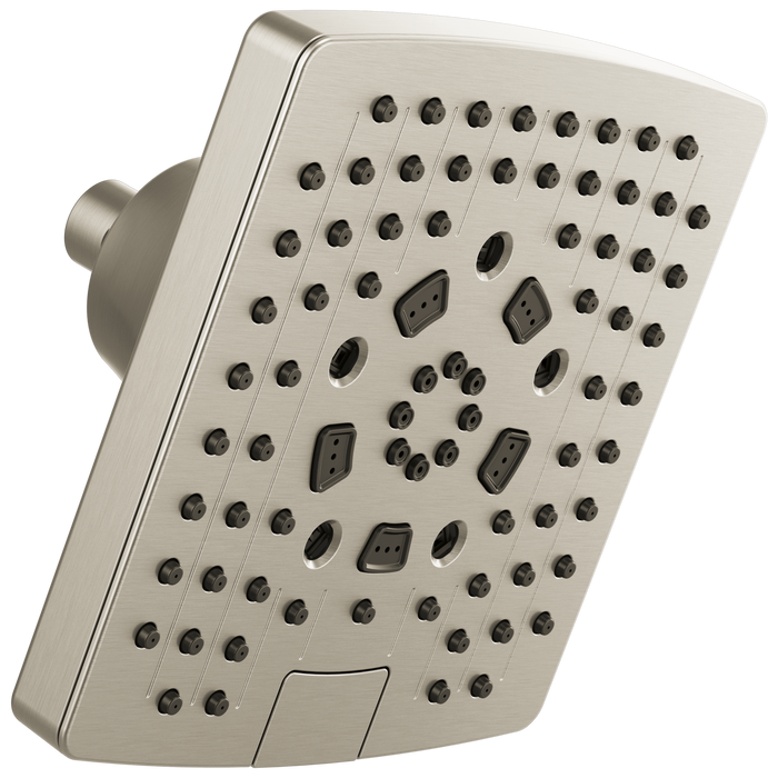 7" Linear Square H2Okinetic Multi-Function Wall Mount Shower Head - 2.5 GPM
