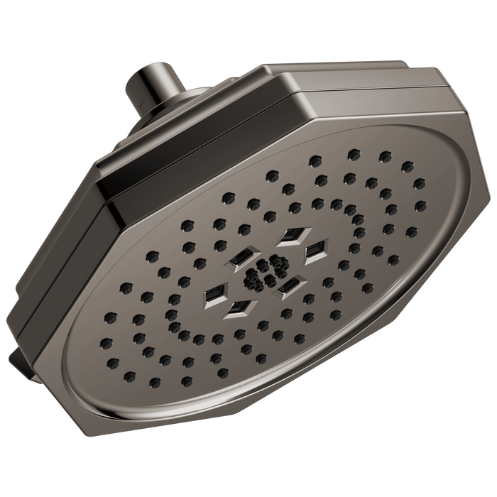 Brizo Beauclere 87465 8" H2OKINETIC Multi-Function Shower Head - Brilliance Black Onyx