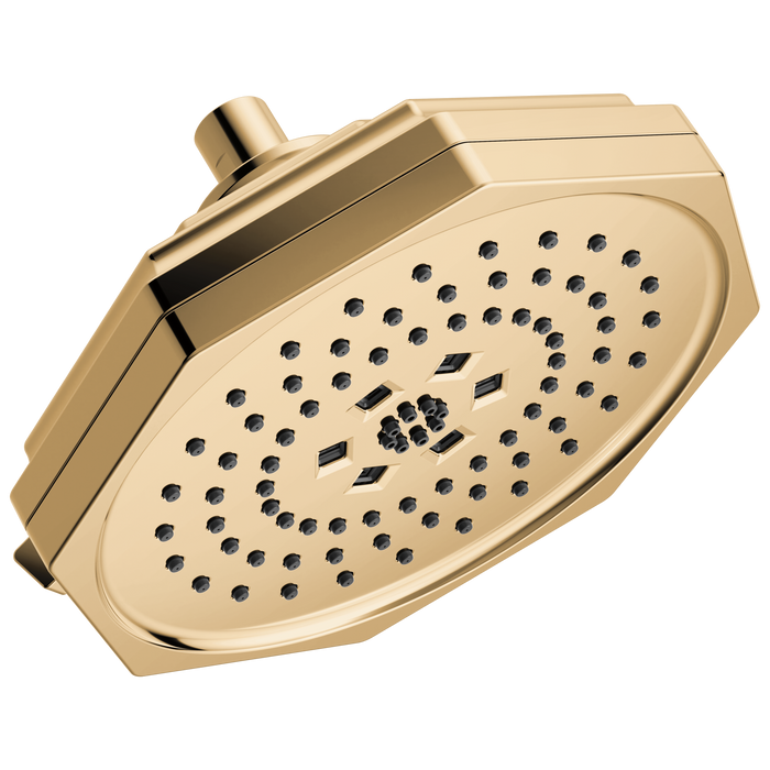 Brizo Beauclere 87465 8" H2OKINETIC Multi-Function Shower Head - Polished Gold