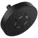 Brizo Essential Shower 87492 7” Linear Round H2Okinetic Multi-Function Wall Mount Shower Head - 1.5 GPM - Matte Black