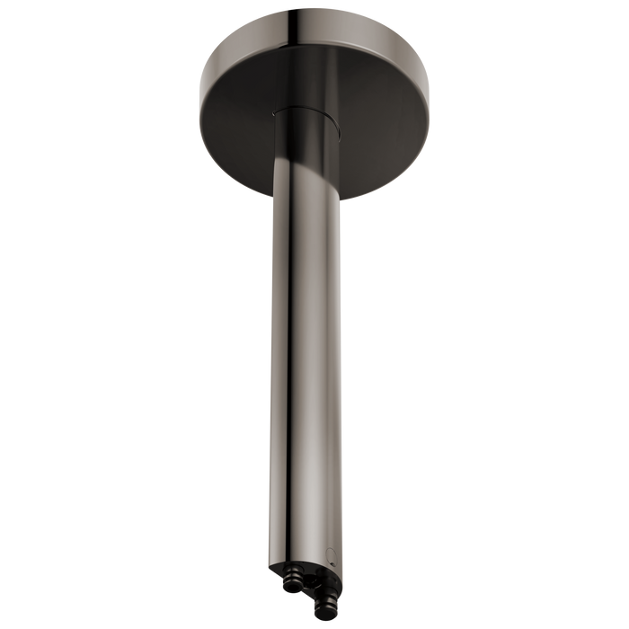 Brizo Roccesco 899110 12" Ceiling Mount Shower Arm and Flange - Brilliance Black Onyx