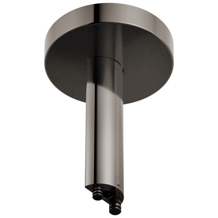 Brizo Roccesco 899110 6" Ceiling Mount Shower Arm and Flange - Brilliance Black Onyx