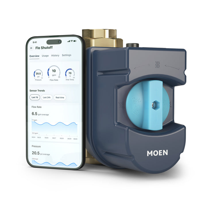 Moen Flo by Moen 900-002 1 1/4"Smart Home Water Monitoring And Leak Detection System