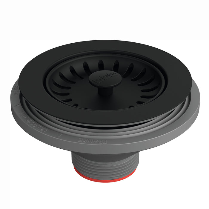 Franke Colorline Sink Strainer Assembly - Polar White - Matte Black