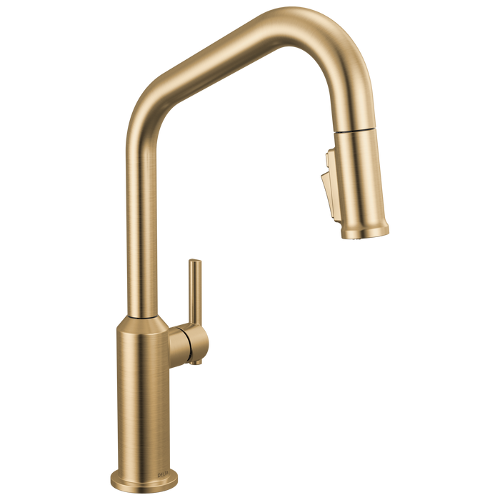 Delta Cordova 9085 Single Handle Pull-Down Kitchen Faucet - Lumicoat Champagne Bronze