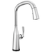 Delta Stryke 9176TLV VoiceIQ Single Handle Pull-Down Faucet with TouchTouch 2O Technology - Lumicoat Chrome