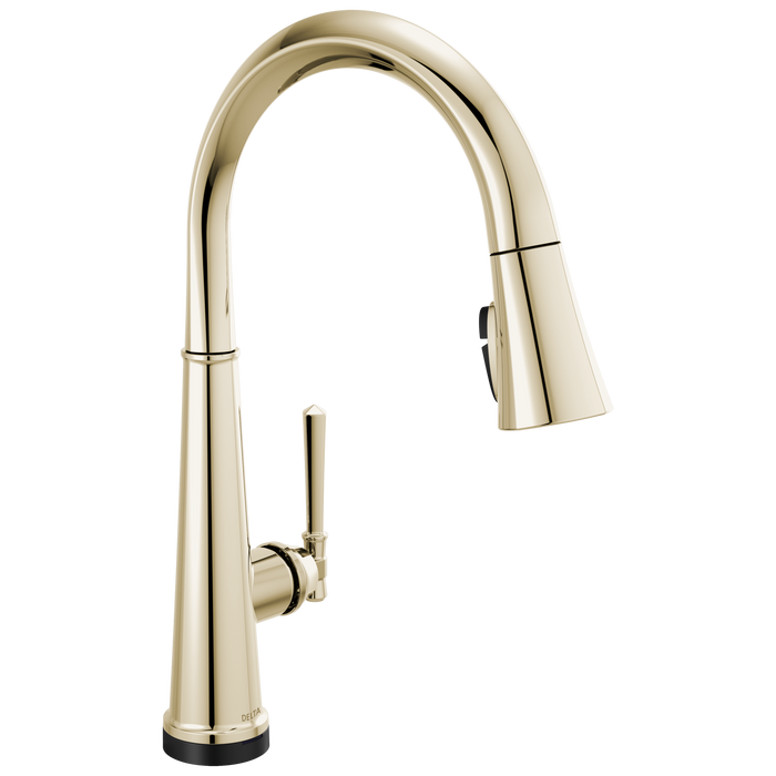 Delta Emmeline 9182TL TouchTouch 2O Technology Kitchen Faucet with Touchless Technology - Lumicoat Polished Nickel