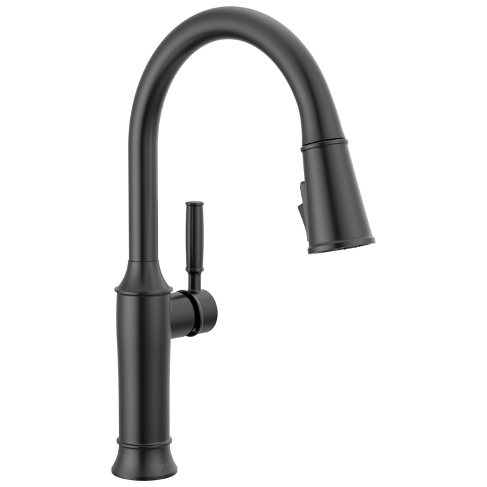 Delta Renaldi 9184 Single Handle Pull-Down Kitchen Faucet - Matte Black
