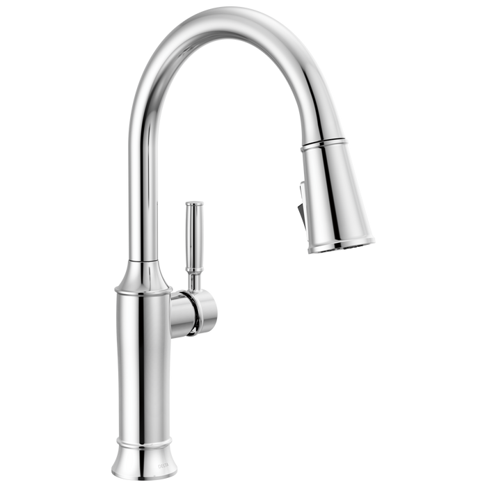 Delta Renaldi 9184 Single Handle Pull-Down Kitchen Faucet - Lumicoat Chrome