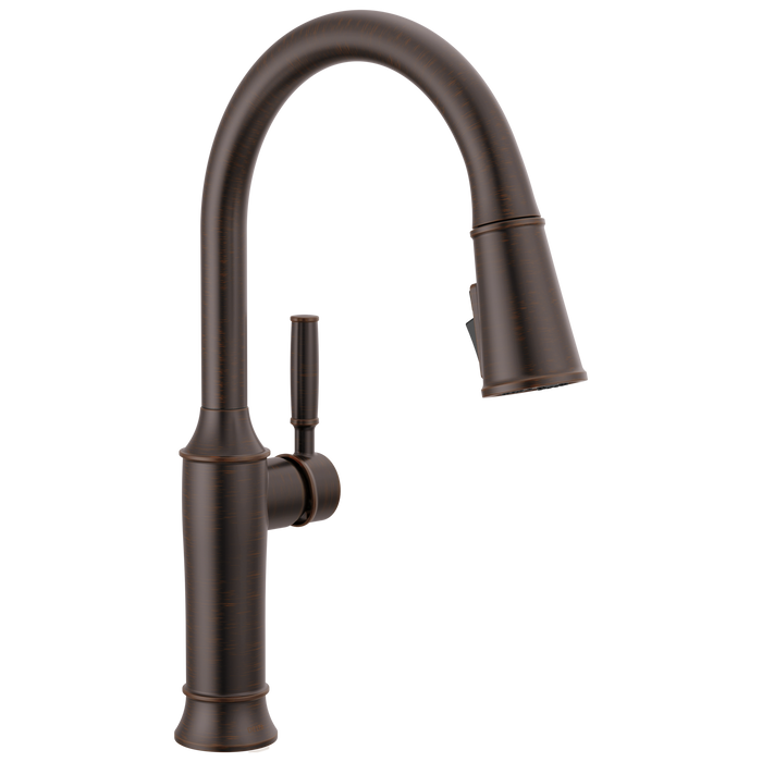 Delta Renaldi 9184 Single Handle Pull-Down Kitchen Faucet - Venetian Bronze