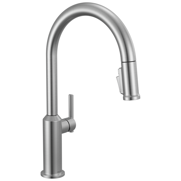 Delta Cordova 9185 Single Handle Pull-Down Kitchen Faucet - Lumicoat Arctic Stainless