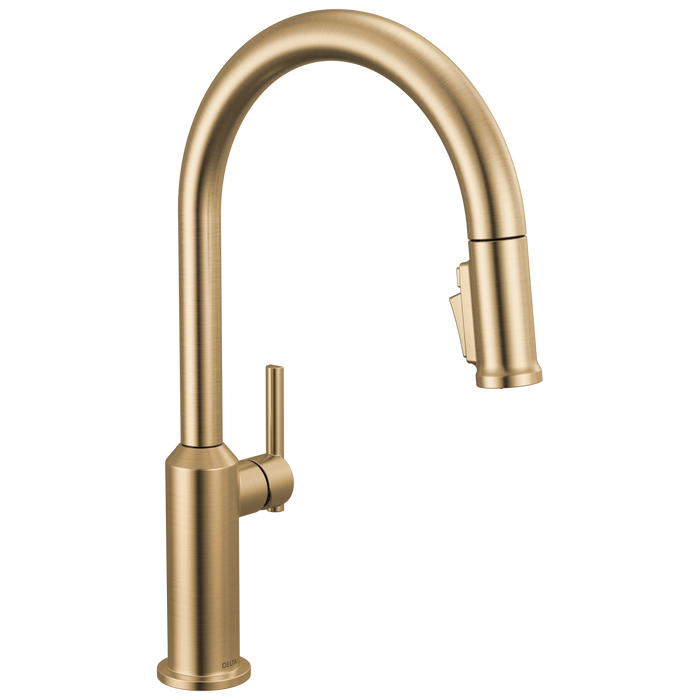 Delta Cordova 9185 Single Handle Pull-Down Kitchen Faucet - Lumicoat Champagne Bronze