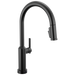 Delta Cordova 9185TL Touch2O Technology Kitchen Faucet with Touchless Technology - Matte Black