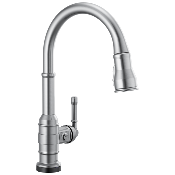 Delta Broderick 9190TL TouchTouch 2O Technology Kitchen Faucet with Touchless Technology - Arctic Stainless