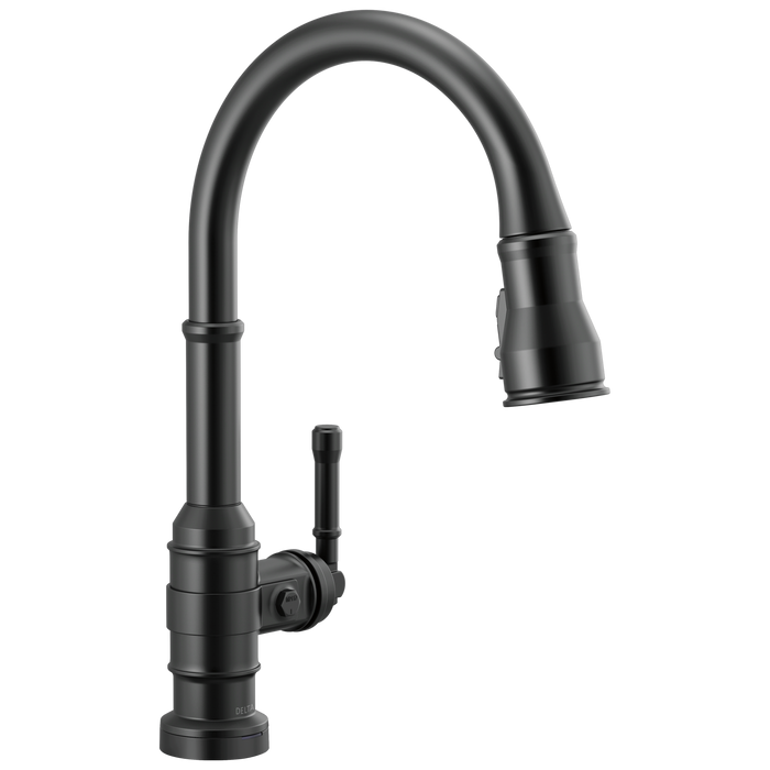 Delta Broderick 9190TL TouchTouch 2O Technology Kitchen Faucet with Touchless Technology - Matte Black