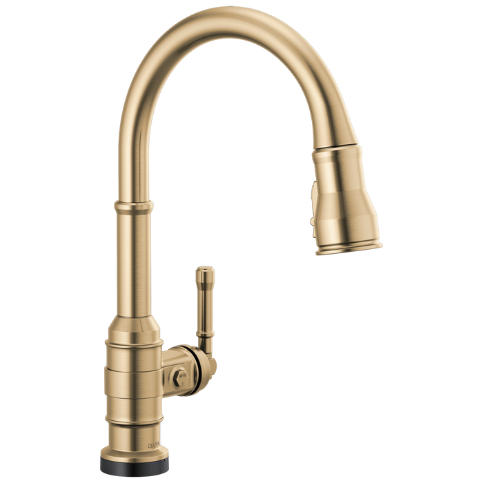 Delta Broderick 9190TL TouchTouch 2O Technology Kitchen Faucet with Touchless Technology - Champagne Bronze