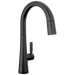 Delta Monrovia 9191TL TouchTouch 2O Technology Kitchen Faucet with Touchless Technology - Matte Black