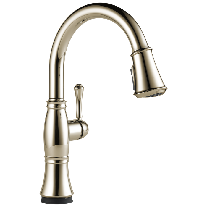 Delta Cassidy 9197TL TouchTouch 2O Technology Kitchen Faucet with Touchless Technology - Lumicoat Polished Nickel