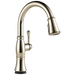 Delta Cassidy 9197TL TouchTouch 2O Technology Kitchen Faucet with Touchless Technology - Lumicoat Polished Nickel
