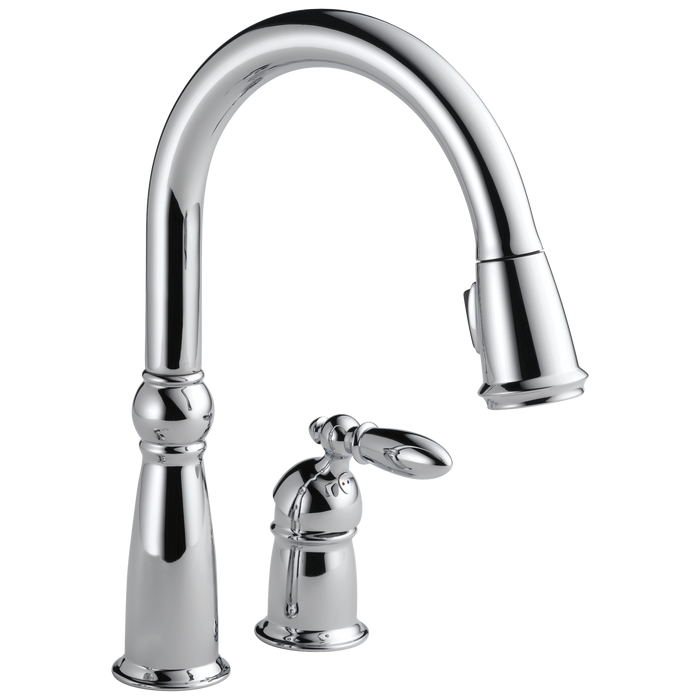 Delta 955-DST Victorian Single Handle Pull-down Kitchen Faucet