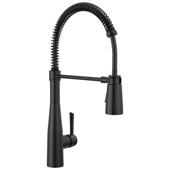 Delta Essa 9613-CZ Single-Handle Pull-Down Spring Kitchen Faucet - Matte Black