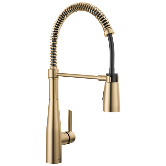 Delta Essa 9613-CZ Single-Handle Pull-Down Spring Kitchen Faucet - Champagne Bronze