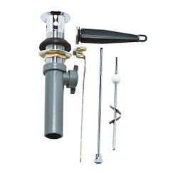 Moen 96497 Chrome Lavatory drain assembly, non - metallic plug, metal seat in Chrome