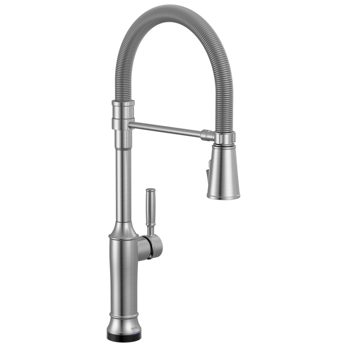 Delta Renaldi 9684TL Touch2O Technology Kitchen Faucet with Touchless Technology - Lumicoat Arctic Stainless