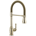 Single Handle Pull-Down Kitchen Faucet With Spring Spout