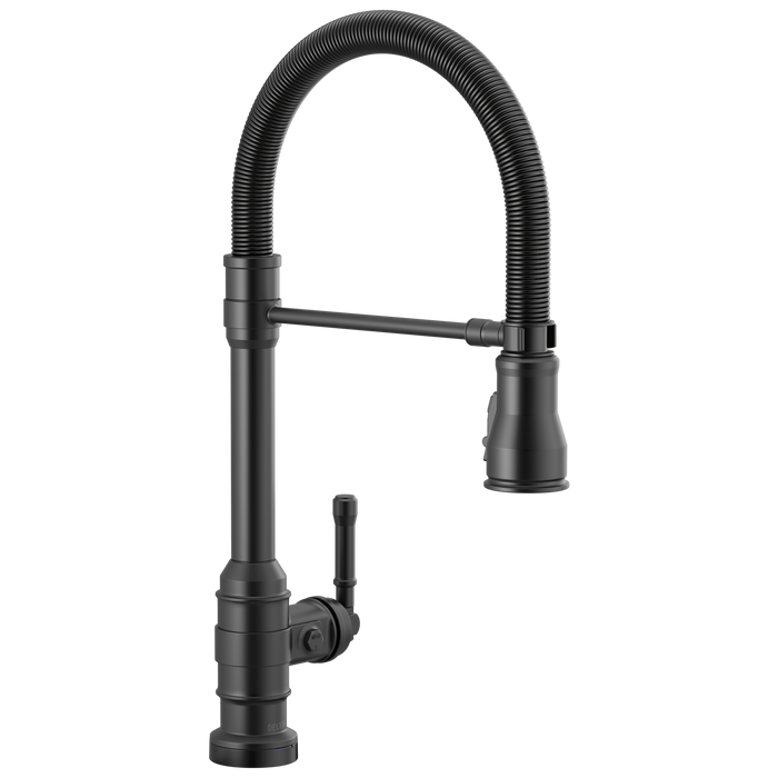 Delta Broderick 9690TL TouchTouch 2O Technology Kitchen Faucet with Touchless Technology - Matte Black