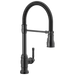 Delta Broderick 9690TL TouchTouch 2O Technology Kitchen Faucet with Touchless Technology - Matte Black