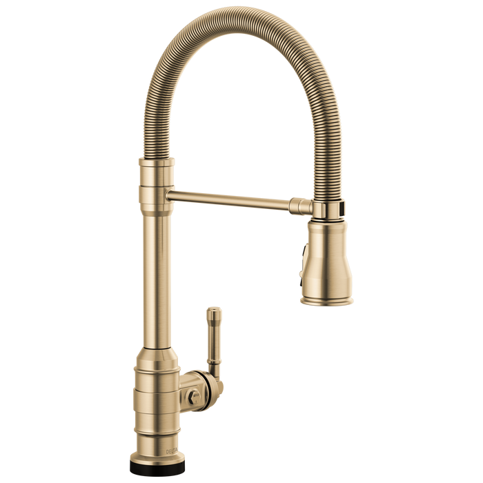 Delta Broderick 9690TL TouchTouch 2O Technology Kitchen Faucet with Touchless Technology - Champagne Bronze