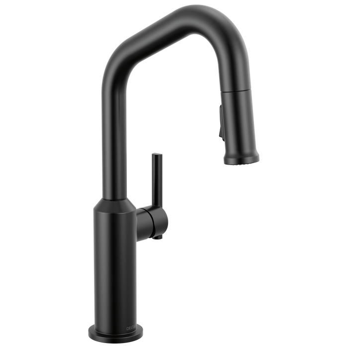 Delta Cordova 9885 Single Handle Pull-Down Bar/Prep Faucet - Matte Black