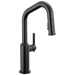 Delta Cordova 9885 Single Handle Pull-Down Bar/Prep Faucet - Matte Black