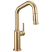 Delta Cordova 9885 Single Handle Pull-Down Bar/Prep Faucet - Lumicoat Champagne Bronze