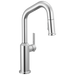 Delta Cordova 9885 Single Handle Pull-Down Bar/Prep Faucet - Lumicoat Chrome