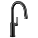 Delta Cordova 9985 Single Handle Pull-Down Bar/Prep Faucet - Matte Black