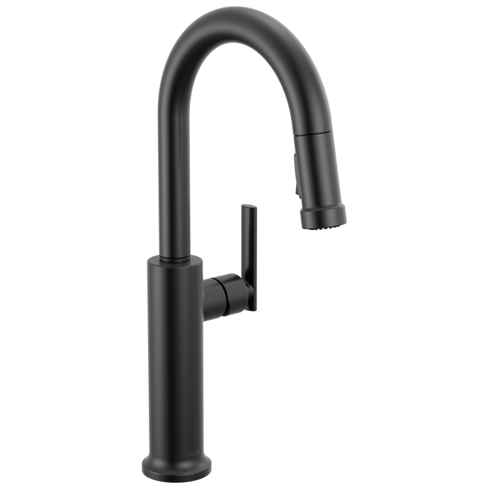 Delta Altado 9986 Single Handle Pull-Down Bar / Prep Faucet - Matte Black