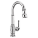 Delta Broderick: Single Handle Pull-Down Bar/Prep Faucet