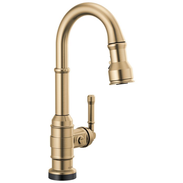 Delta Broderick 9990TL Touch2O Bar / Prep Faucet with Touchless Technology - Champagne Bronze