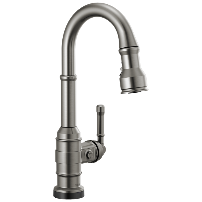 Delta Broderick 9990TL Touch2O Bar / Prep Faucet with Touchless Technology - Black Stainless